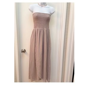 Sexy tube slit dress